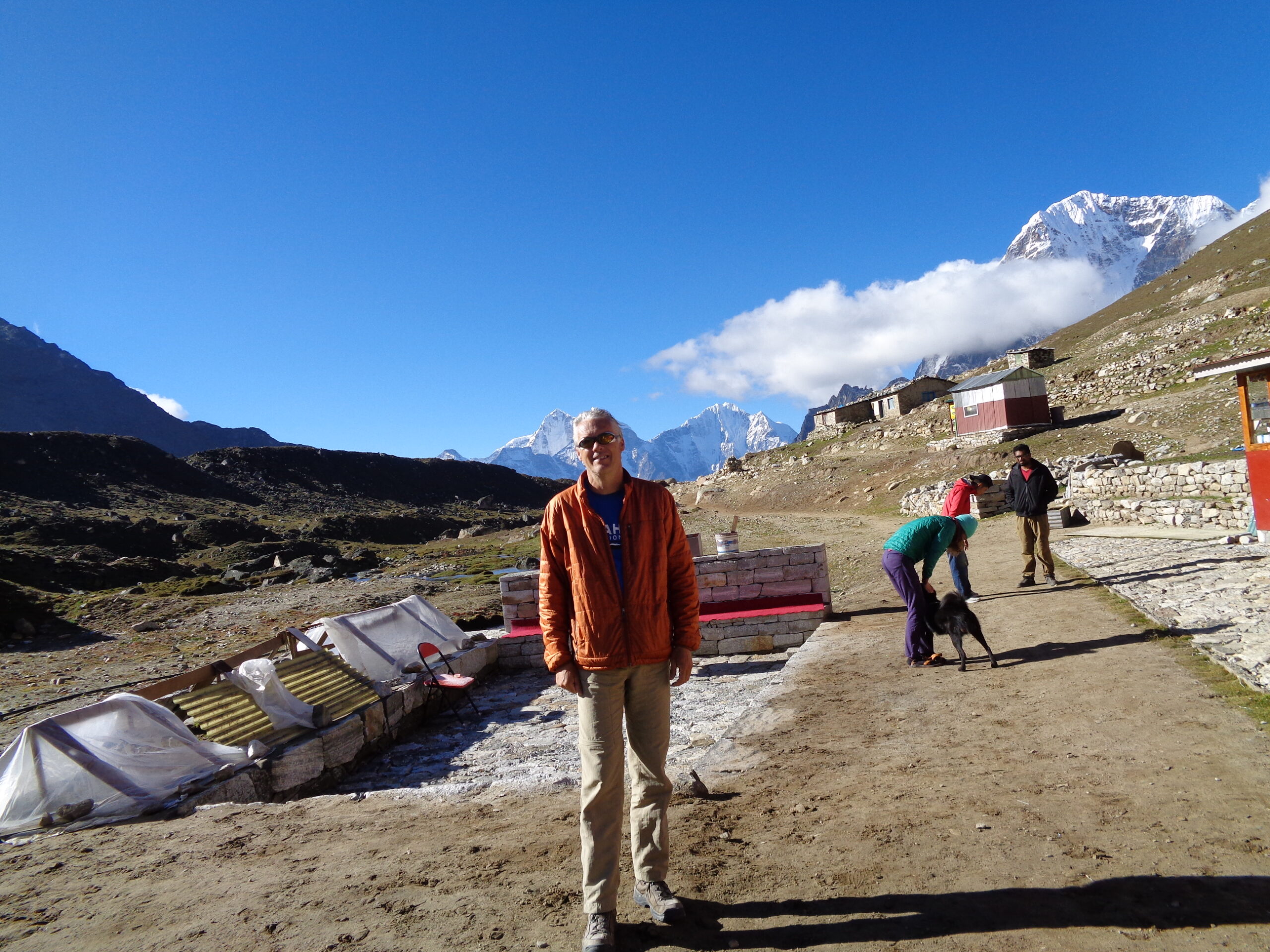 training for Nepal trekking at Lobuche on the Everest Base Camp trail